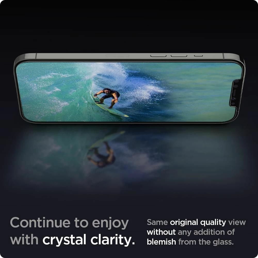 Xham mbrojtës Spigen Glas.tR EZ Fit për iPhone 12 / iPhone 12 Pro, 2 copë