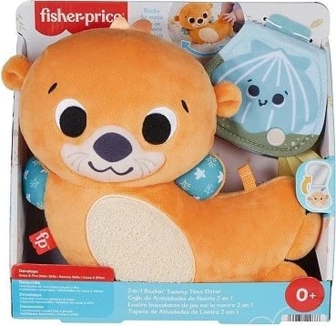 Lodër pellushi Fisher-Price Otter 2n1, Portokalli