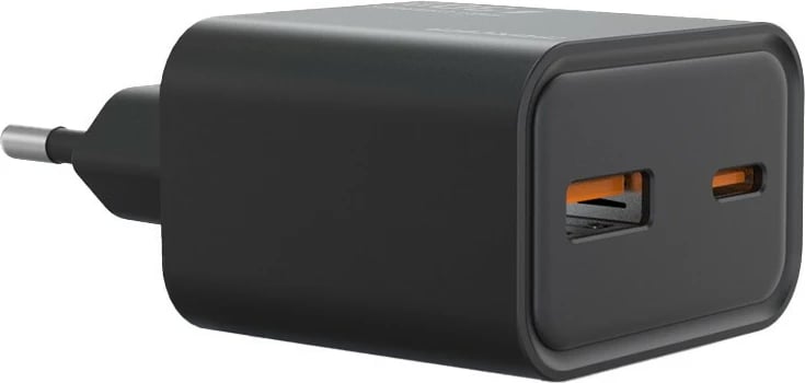 Karikues rrjeti Maxcom LAD 30W USB A+C, i zi