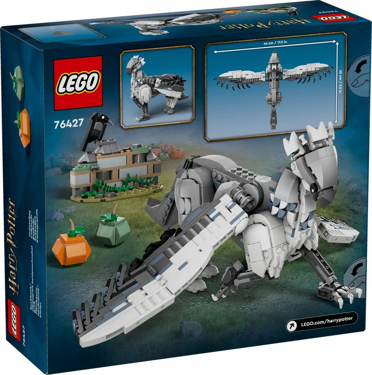 Set LEGO Harry Potter Hardodziob 76427, 723 pjesë, plastikë, për fëmijë dhe adhurues, gri