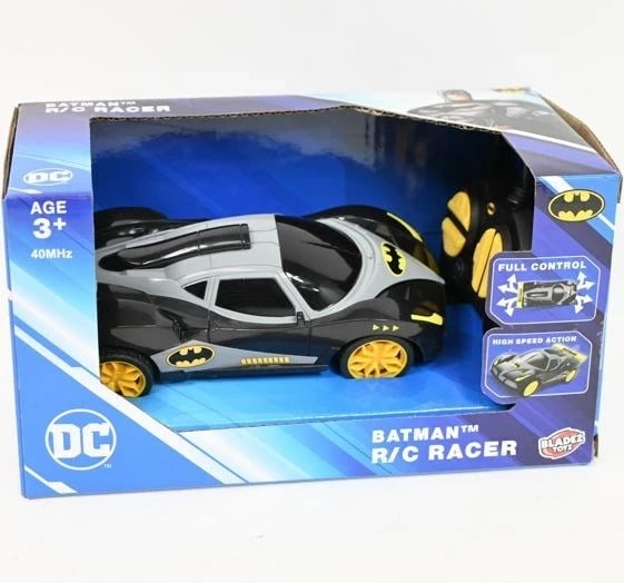 Makine lodër me telekomandë Batman Bladez BTDC-RC1, për fëmijë, e zezë/gri/verdhe