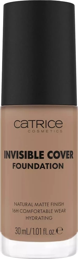 Fondatinë Catrice Invisible Cover Foundation Long-lasting Face Foundation 045N për femra, 30ml