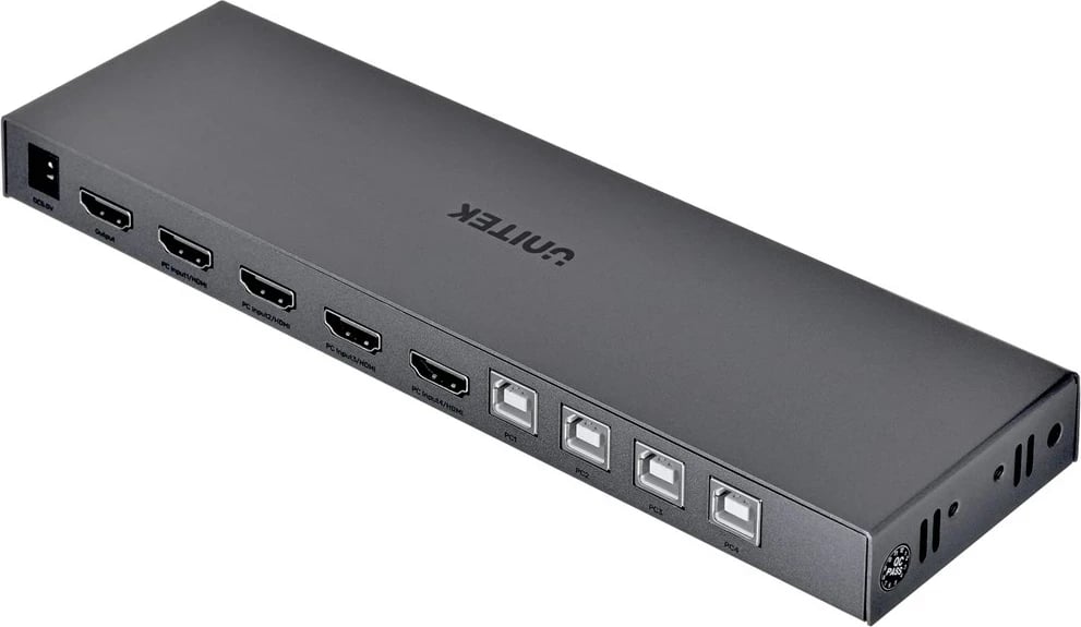 Switch KVM UNITEK V306A, 4K Ultra HD, Gri