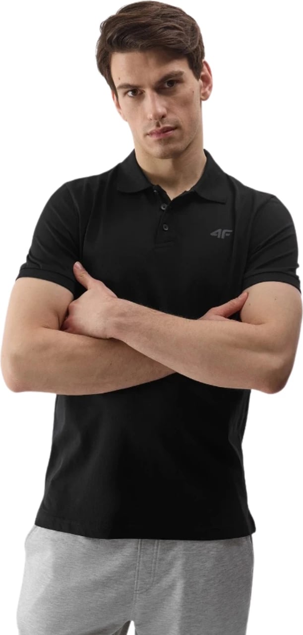 Maicë polo për meshkuj 4F, e zezë
