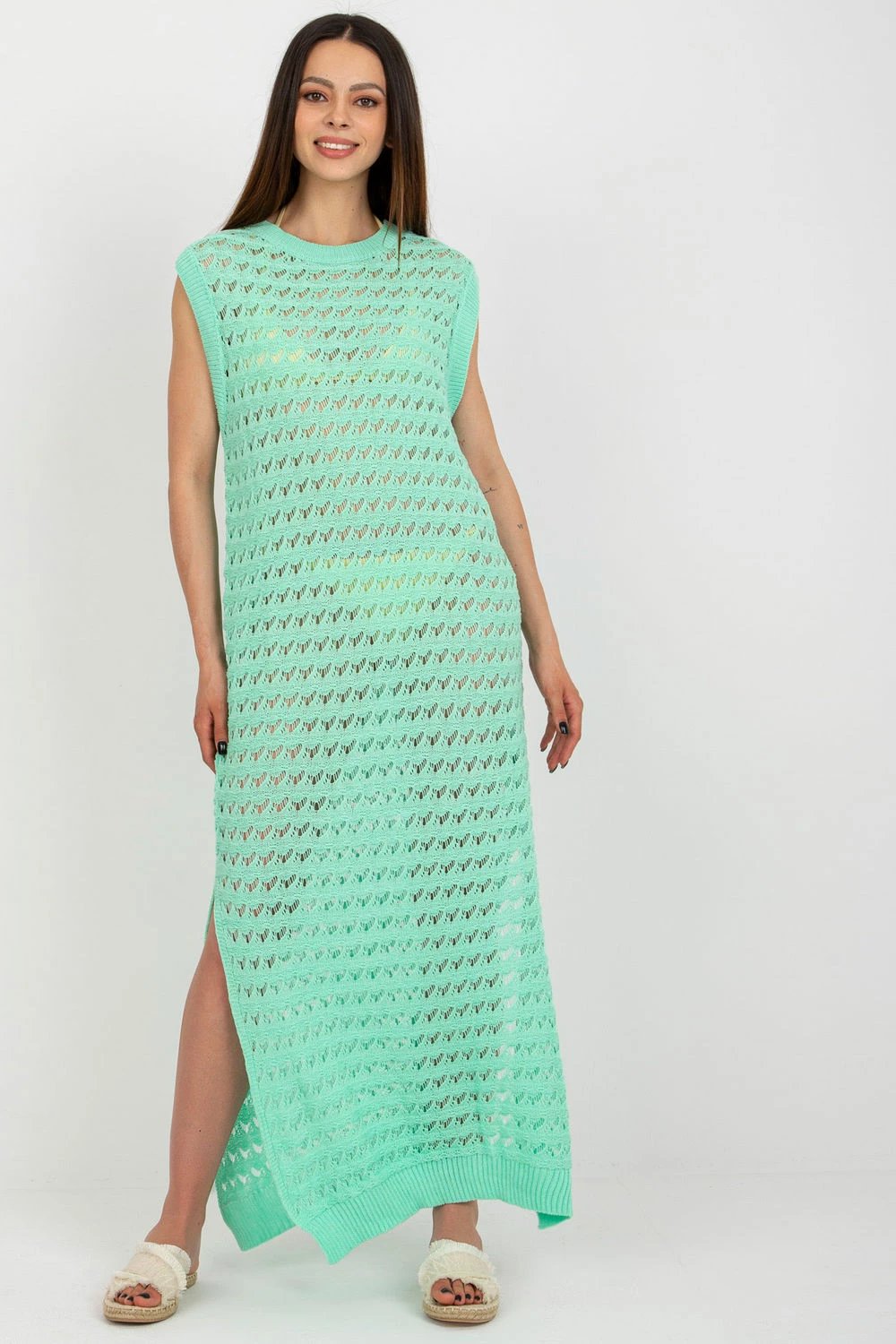 Fustan plazhi Badu model 181527, jeshil