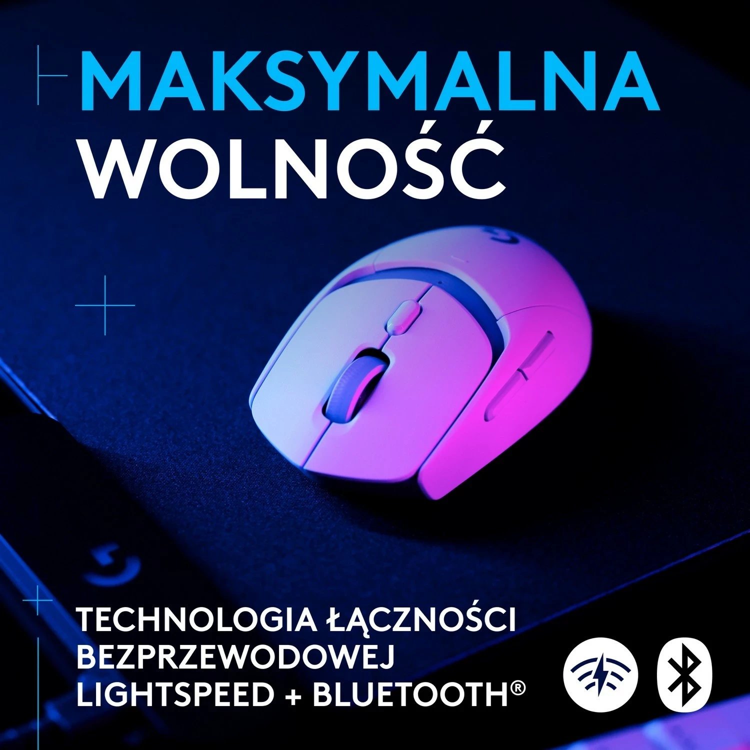 Maus Logitech G309 Lightspeed, i bardhë