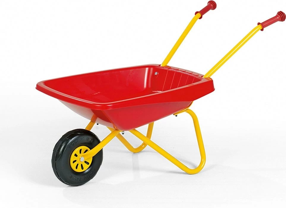 Karrocë kopshti për fëmijë, Milly Mally Rolly Toys, kornizë çeliku, 77x37x47 cm, ngarkesë 15 kg, e kuqe