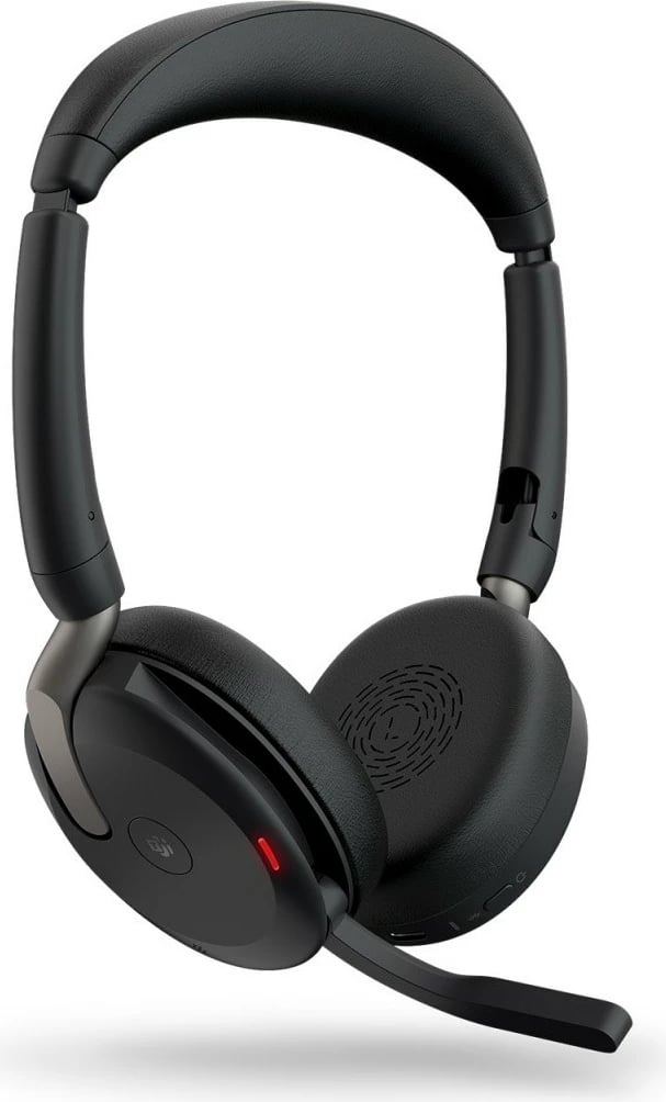 Kufje Jabra Evolve2 65 Flex Link380a MS Stereo, pa tela, me mikrofon, e zezë