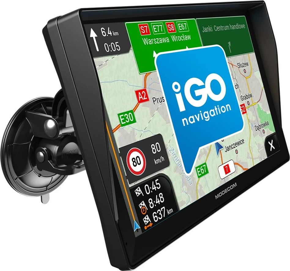 GPS navigacion për vetura MODECOM FreeWAY CX 9.3 PLUS me iGO Navigation, 16 GB, E zezë