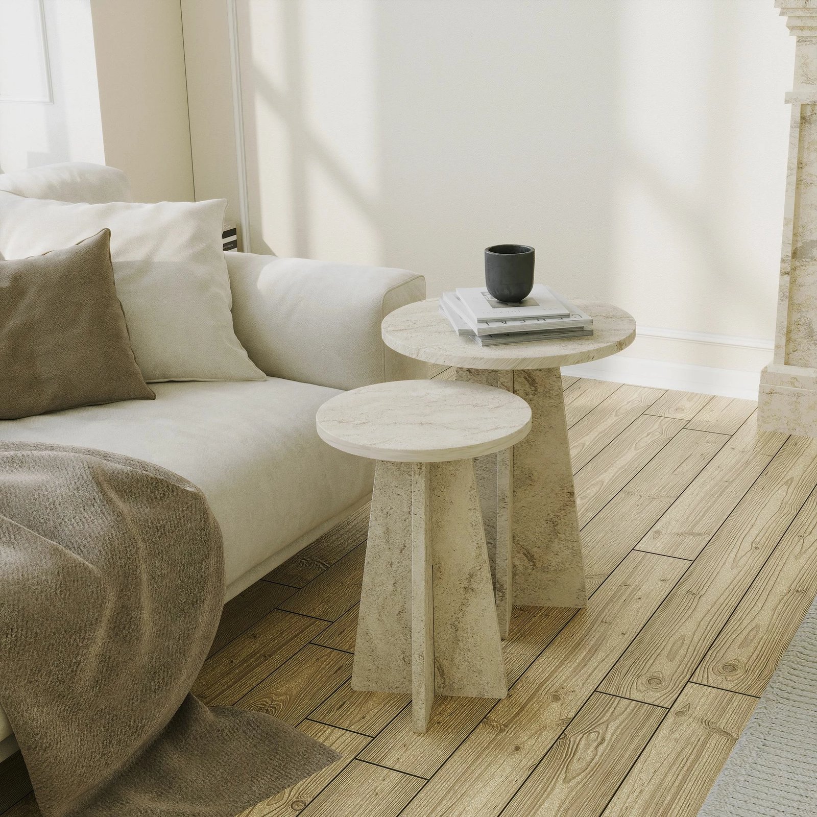 Set tavolinash kafeje Skye Decor, Mushroom 2