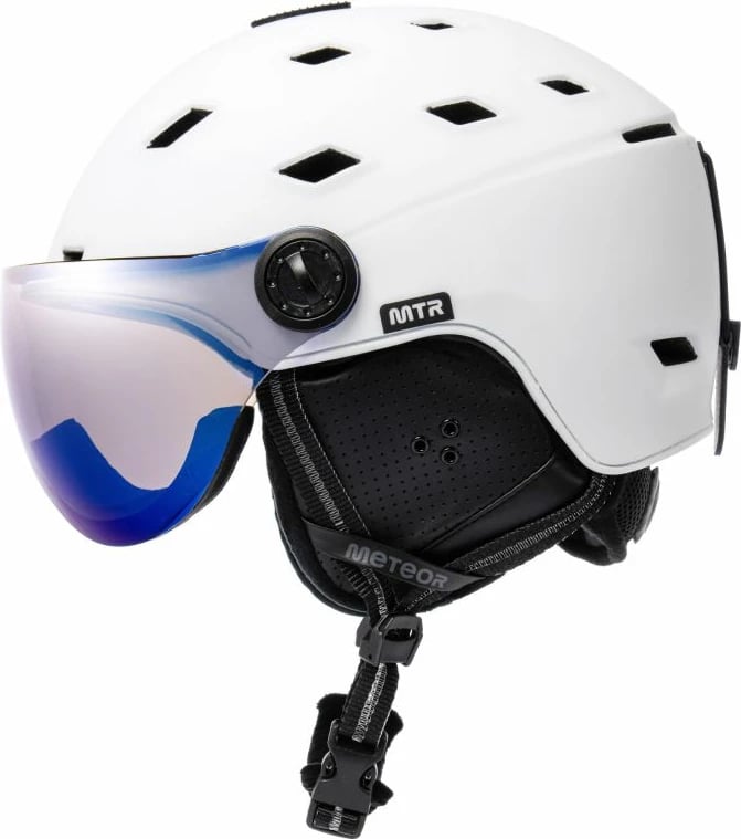 Helmetë për ski Meteor, të bardhë