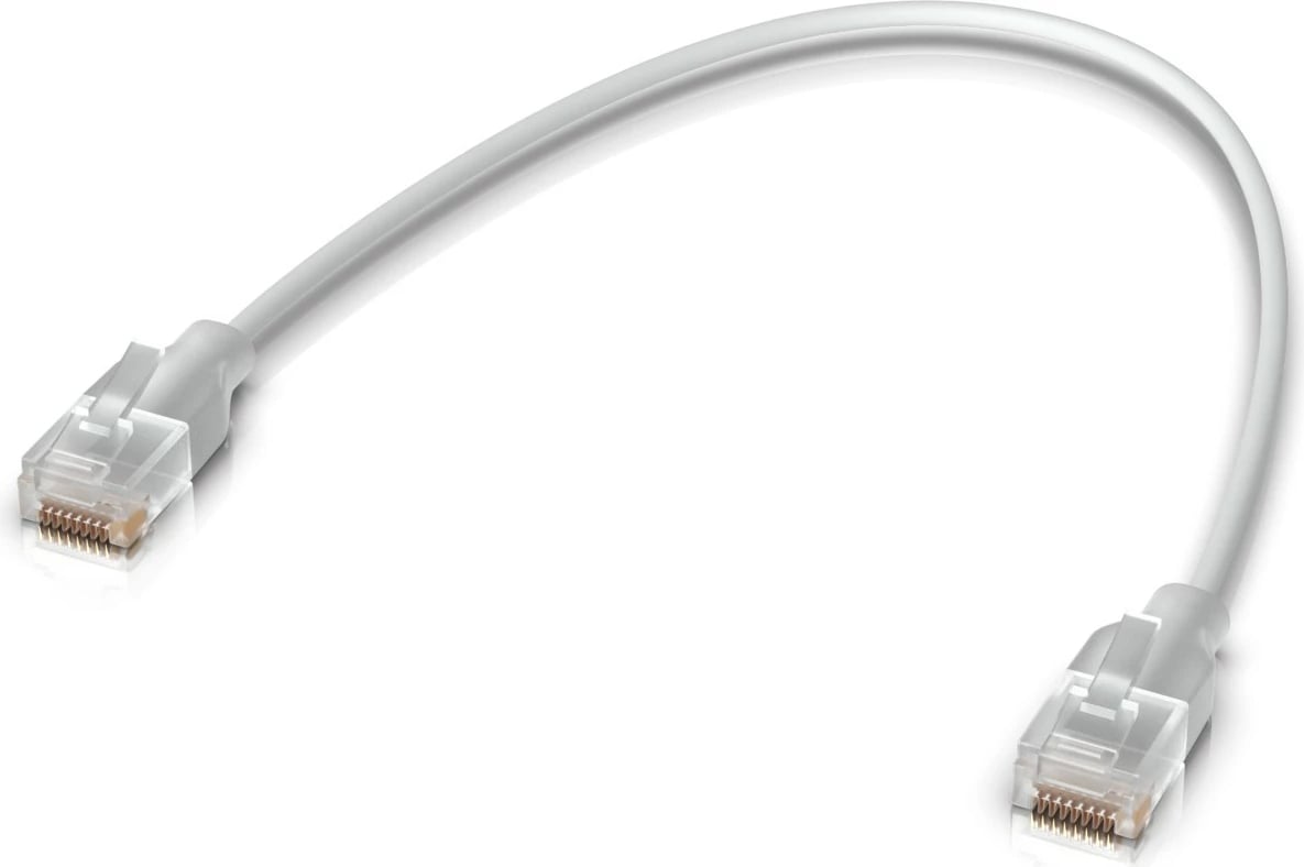 Kabllo rrjeti Ubiquiti UACC-Cable-Patch-EL-0.3M-W, 0.3m, e bardhë