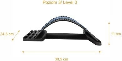 Mbështetës për shpinë MDH Qmed, i zi