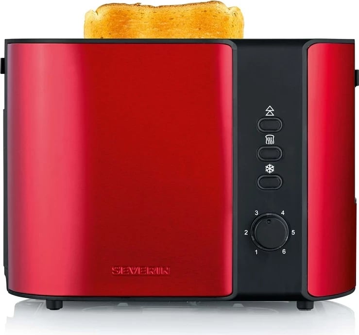Tostier SEVERIN AT 2217, 2 feta, 800 W, Inoks, Kuqe
