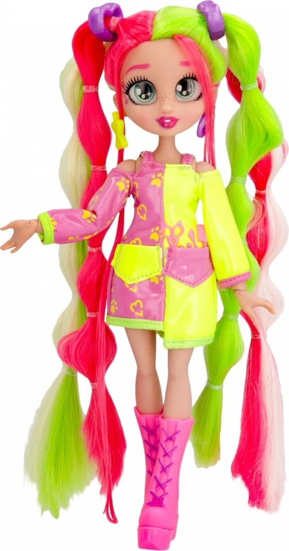 Kukull VIP Pets Hair Academy Chloe, Tm Toys, 30 cm, me aksesorë stilimi, shumëngjyrëshe