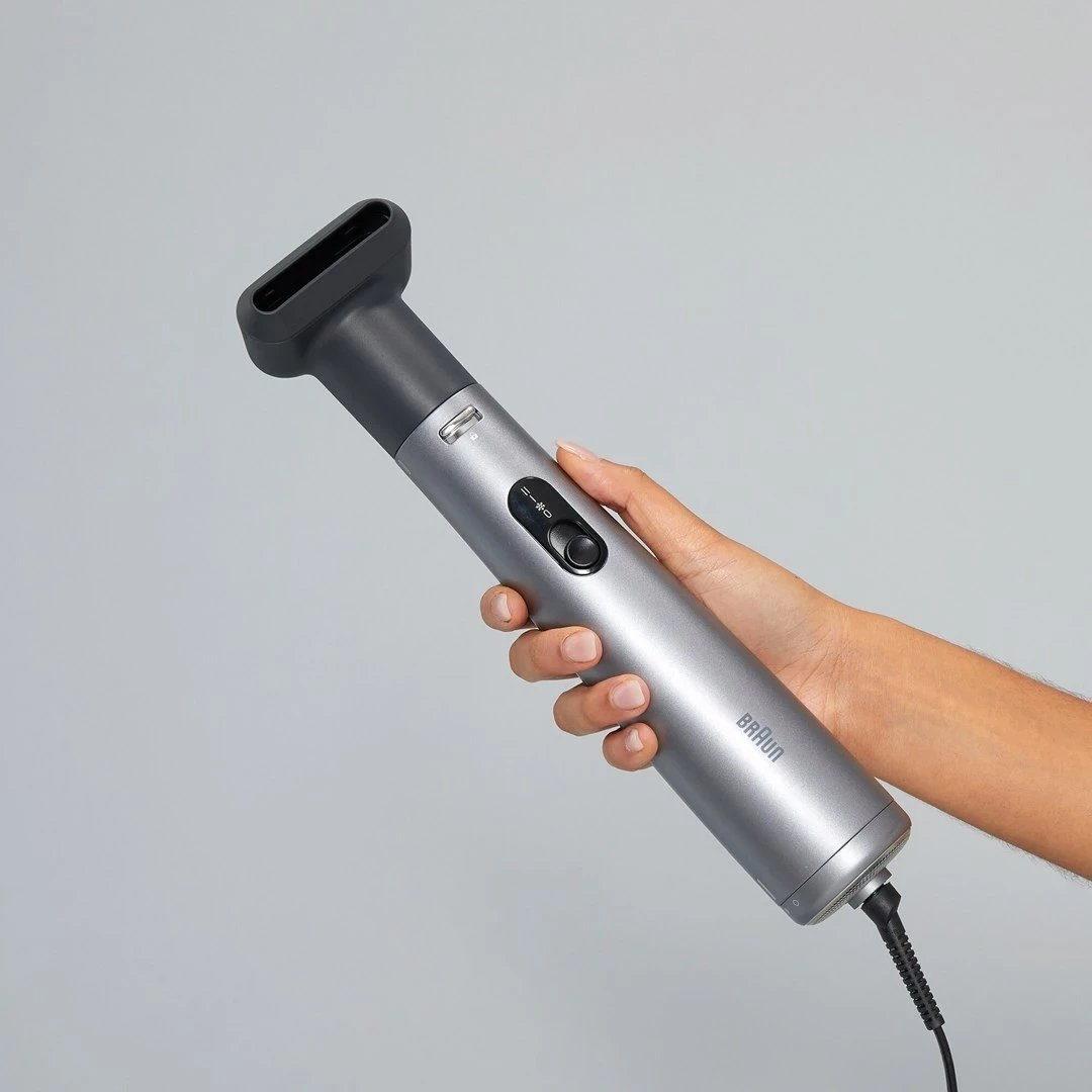 Furçë me ajër të nxehtë Braun AS 4.3, 1000 W, 2.2 m, Argjendtë