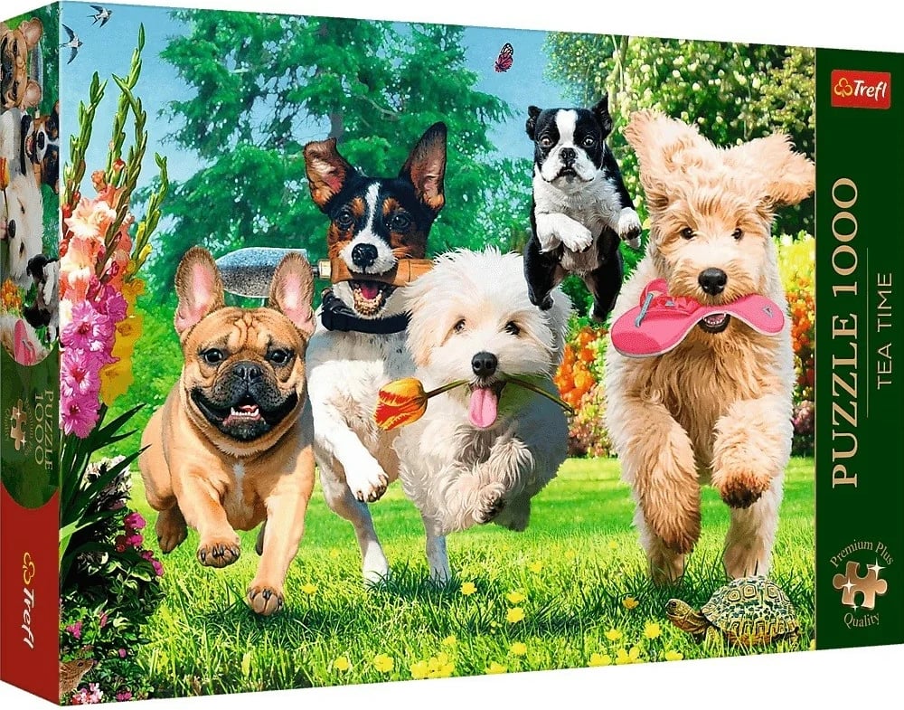Puzzle Trefl 1000 pjesë Tea Time Troubles Are Coming, Premium Plus