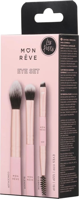 Set i brushave për sy, 3 copë