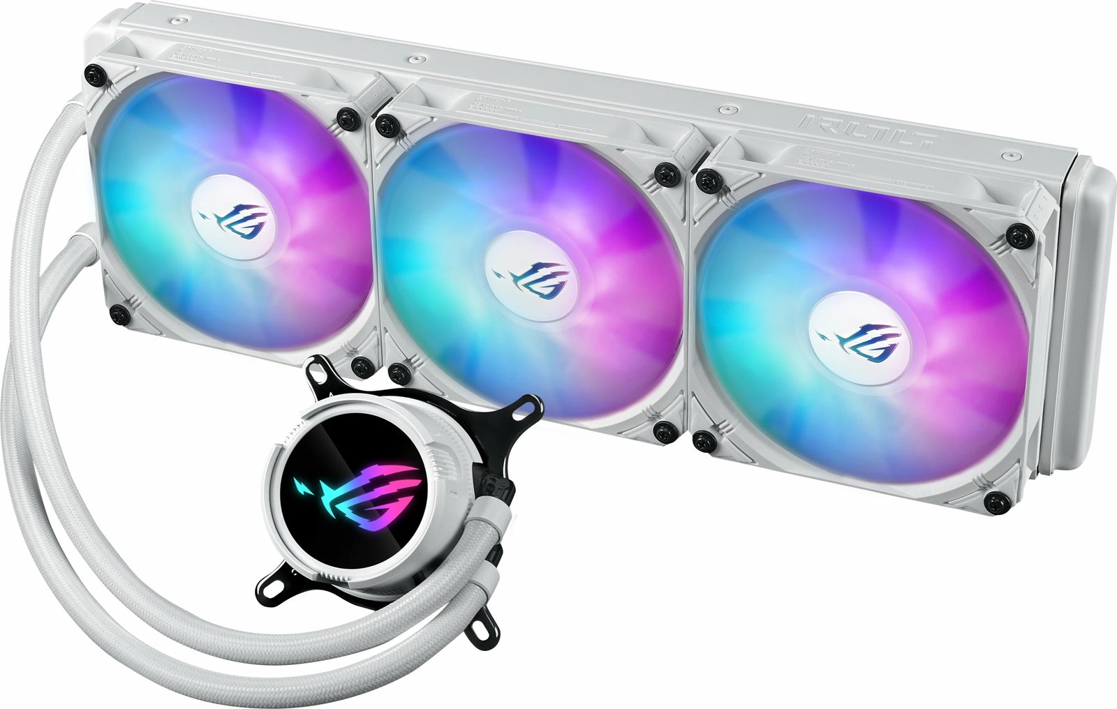 Ftohës me lëng ASUS ROG Strix LC III 360 ARGB, 360mm, 3x120mm, bardhë
