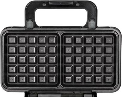 Tostier 3-në-1 MPM MOP-43M, pllaka të ndërrueshme, 1000W, Inox, zi/argjendtë