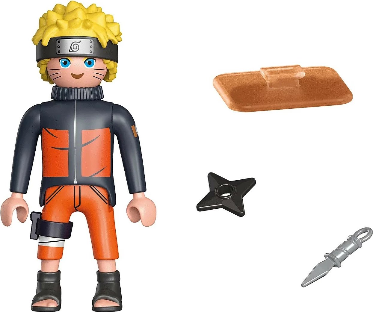 Figurinë aksioni Playmobil Naruto Shippuden 71096, portokalli