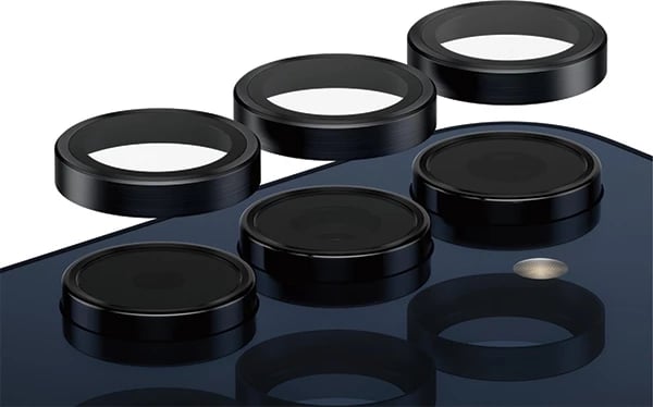 Mbrojtës kamerë PanzerGlass Hoops për Samsung Galaxy A55 5G, kornizë e zezë