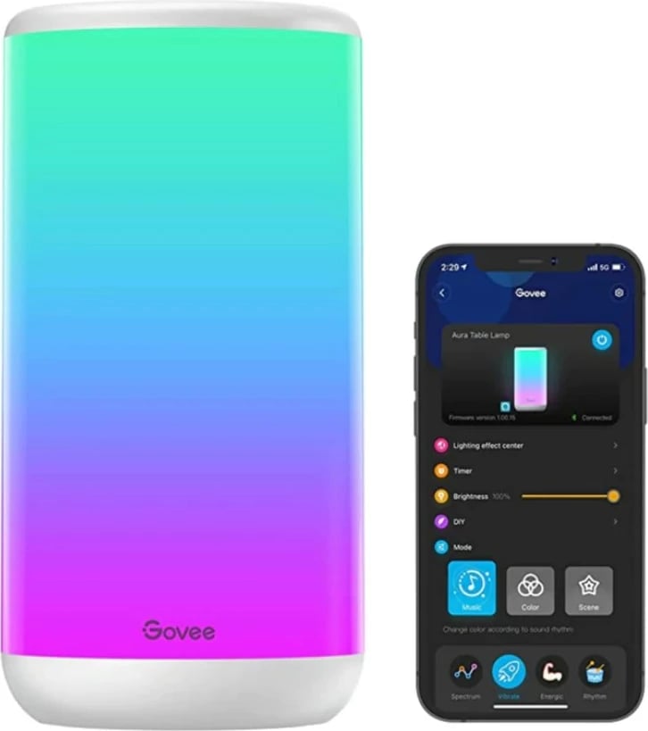 Llambë tavoline smart Govee Aura, wireless, e bardhë