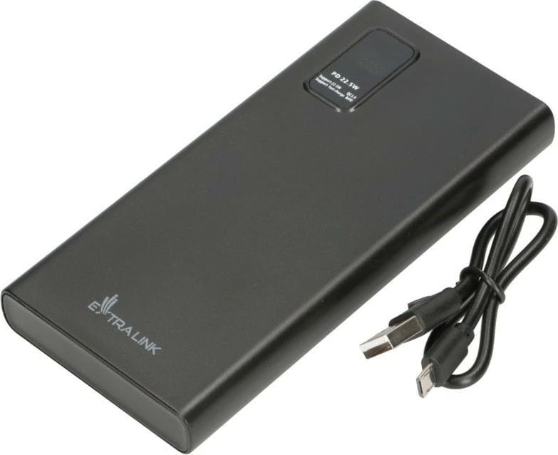 Powerbank Extralink EPB-067B, 10000 mAh, 22.5W Fast Charge, i zi
