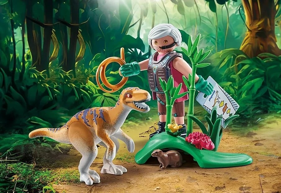 Set figurash dinosaur Playmobil Dinos 71823 Velociraptor, 18 pjesë