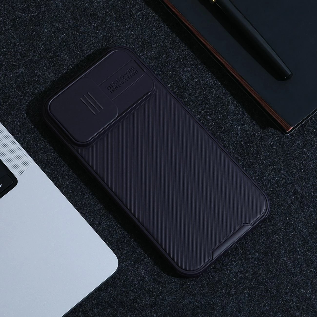 Mbështjellës Nillkin CamShield Pro për iPhone 14 Pro, me kapak kamere, Kaltër