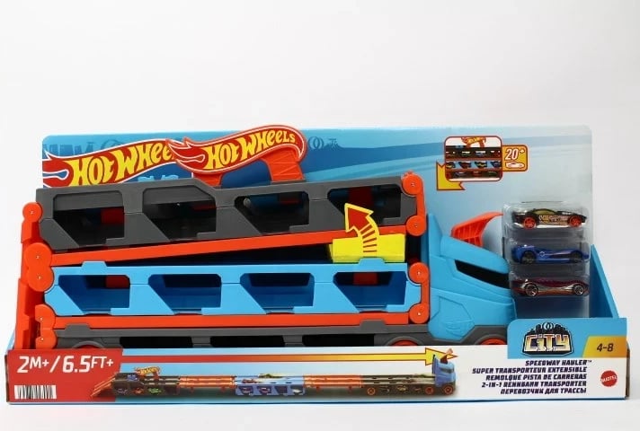 Hot Wheels City Speedway Hauler, MATTEL, Multi