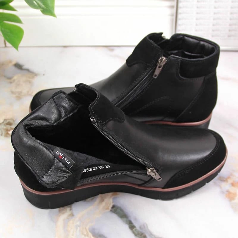 Çizme për femra Filippo, të zeza