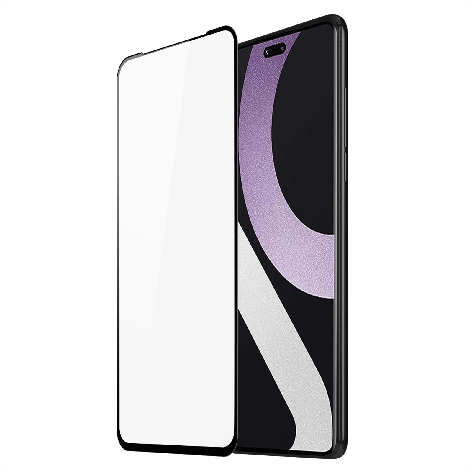 Xham i temperuar Dux Ducis 9D për Xiaomi 12 Lite, 9H, me kornizë të zezë