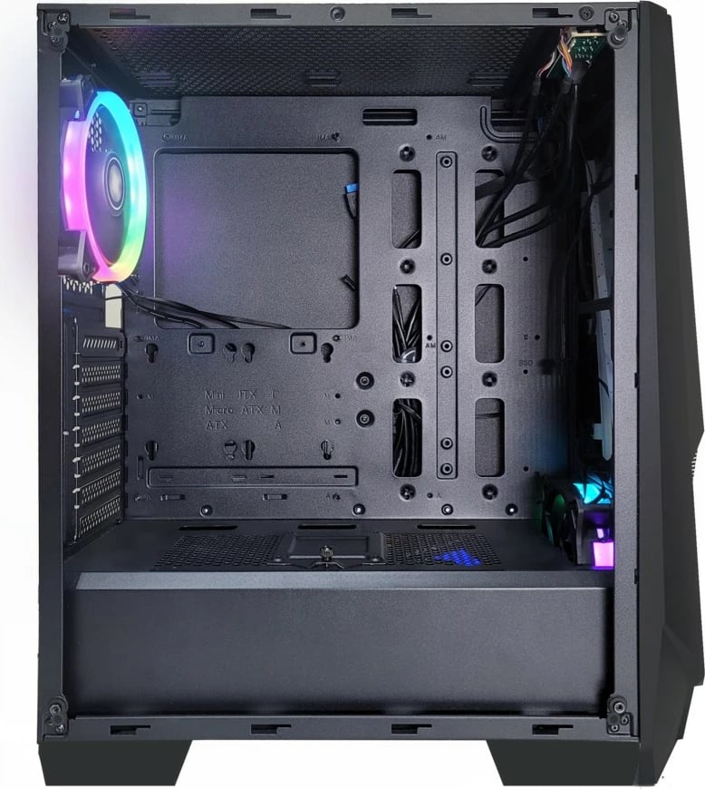 Kasë Xilence X505.ARGB, Midi Tower, ATX/micro ATX/Mini-ITX, e zezë