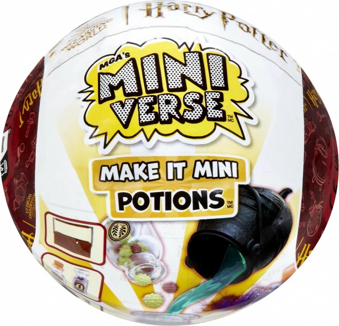 Set figurina Miniverse Harry Potter Make It Mini Potions, MGA, 15 copë