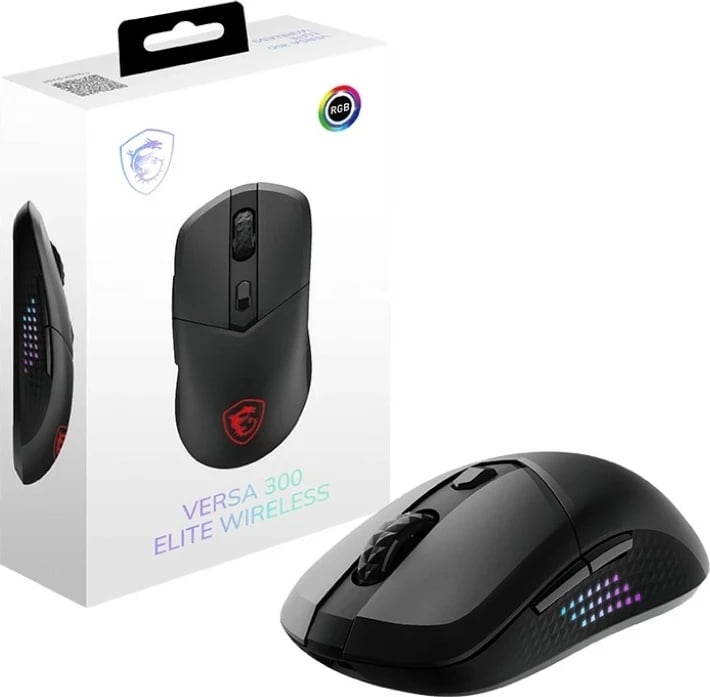 Maus MSI Versa 300 Elite Wireless, RGB, 6 butona, i zi