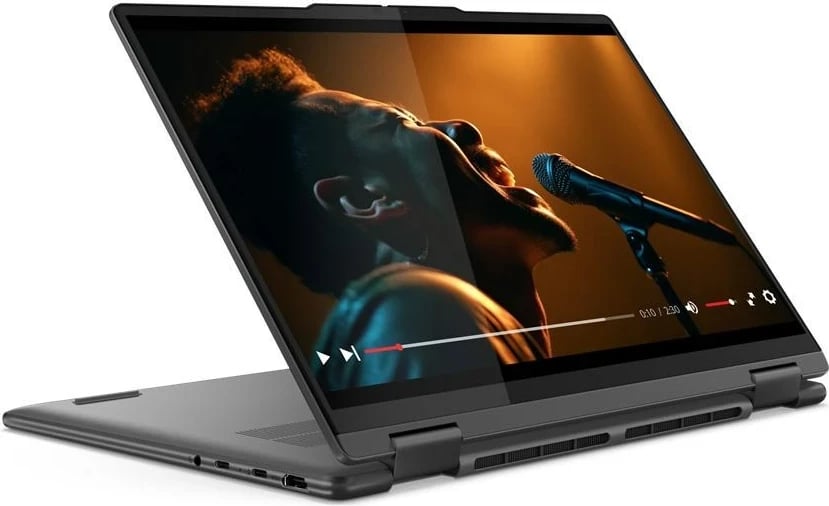 Laptop hibrid Lenovo Yoga 7, AMD Ryzen 7 8840HS, 14 inch, Gri