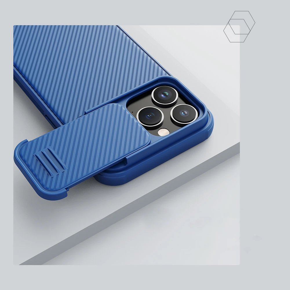 Mbështjellës Nillkin CamShield S Case për iPhone 14 Pro Max, me kapak kamere, vjollcë