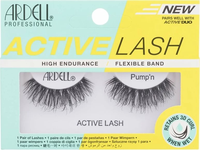 Qerpikë të rremë Ardell Active Lash Pump'n për femra të zinj 1 copë