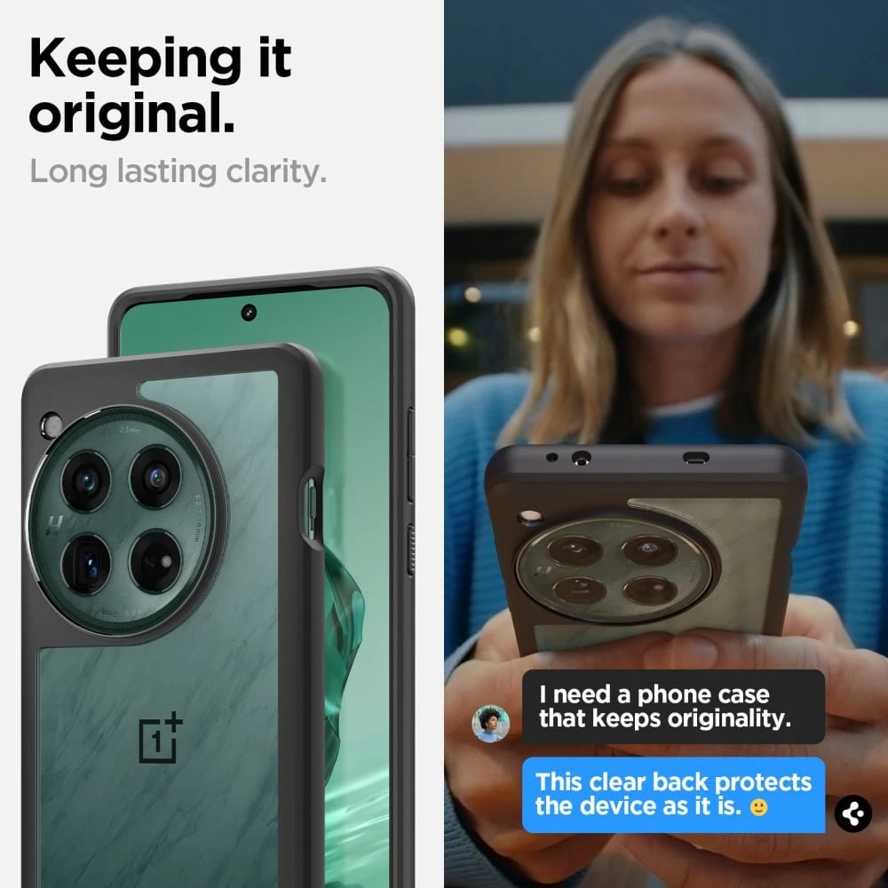 Mbështjellës Spigen Ultra Hybrid për OnePlus 12, Matte Black