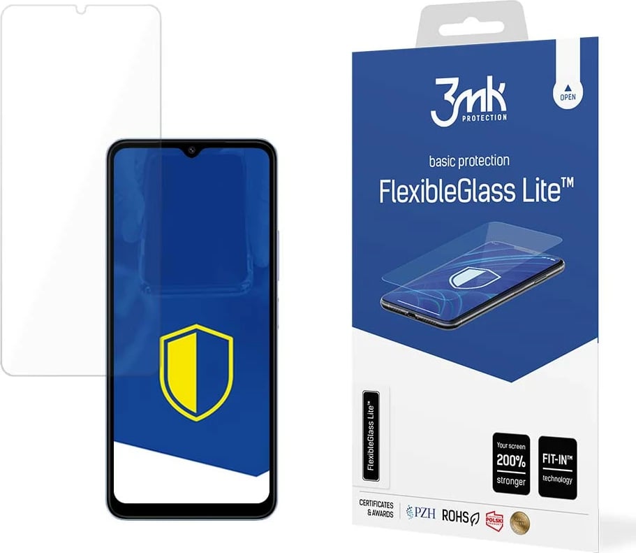 Mbështjellës xhami hibrid 3mk FlexibleGlass Lite për Xiaomi Redmi A3, ultra i hollë, transparent