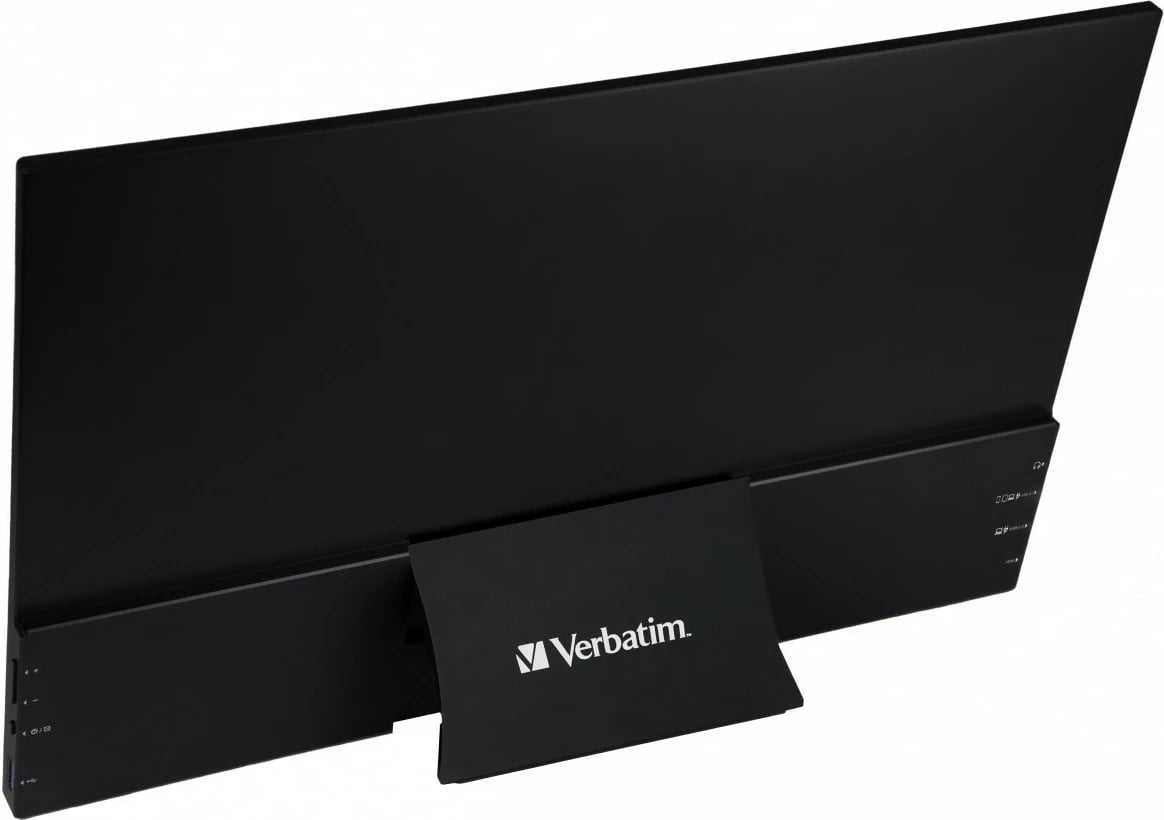 Monitor portabël me prekje, Verbatim, PMT-15-4K, 15.6" 4K UHD IPS 10-point, USB-C/HDMI, zi