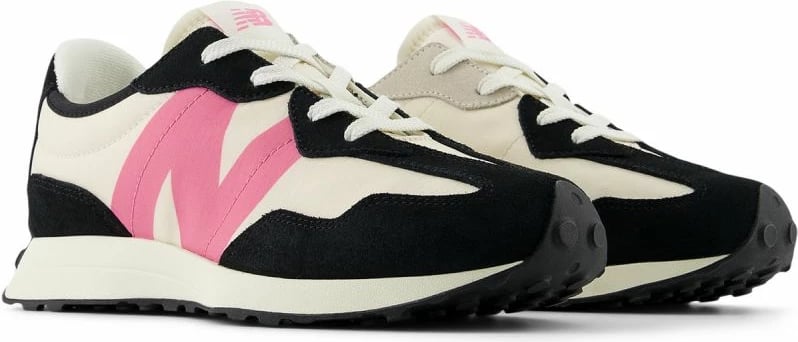 Atlete fëmijë New Balance, bezhë/krem, të zeza, rozë