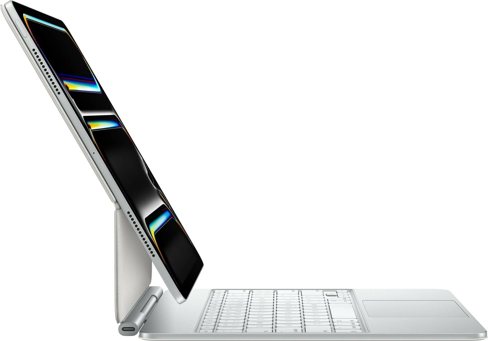 Tastierë wireless Apple Magic Keyboard për iPad Pro 13 M4, QWERTY, UK, bardhë