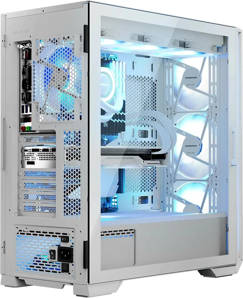 Kasë MODECOM Horizon ARGB Flow Midi, E-ATX, e bardhë