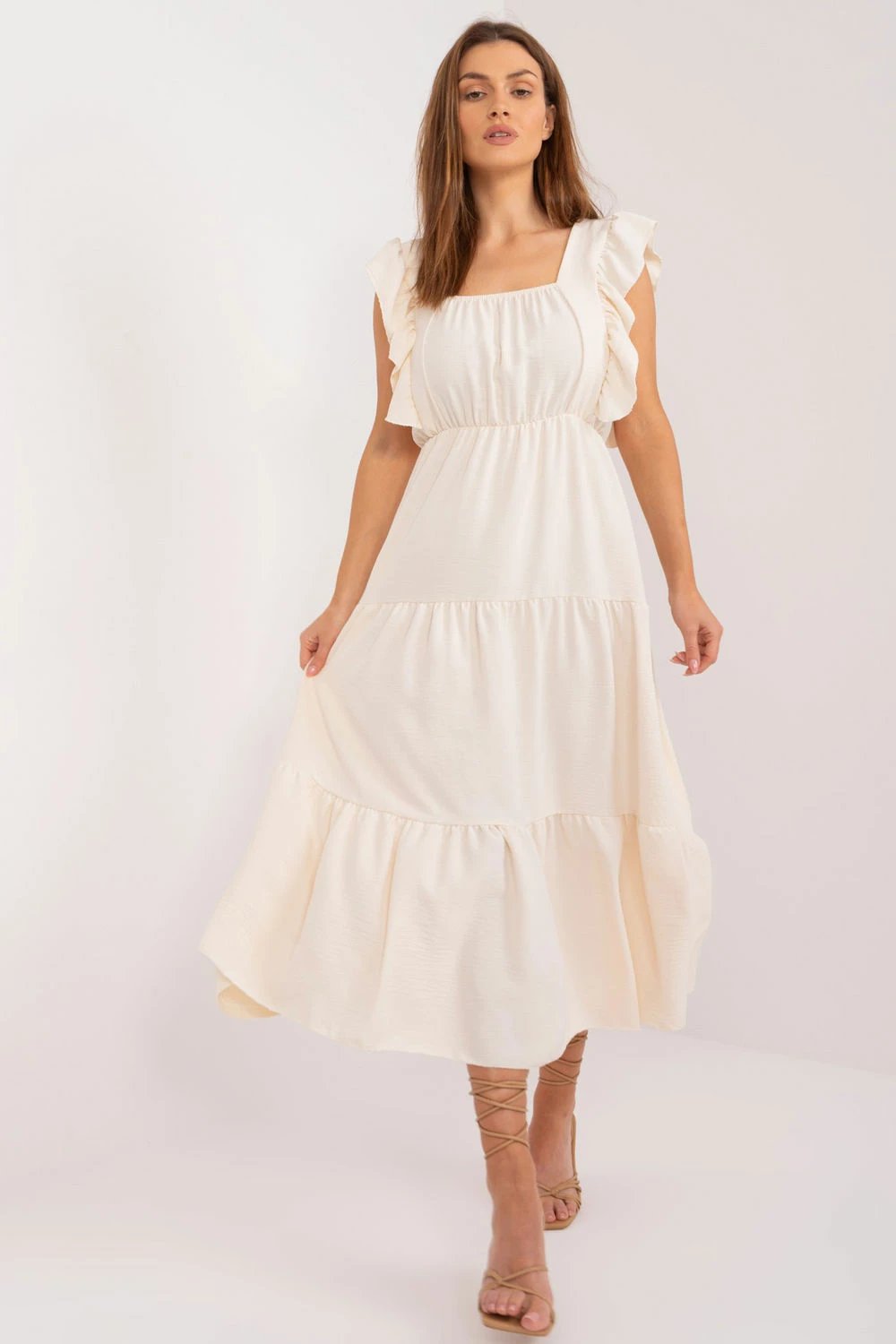 Fustan Italy Moda 195392, beige