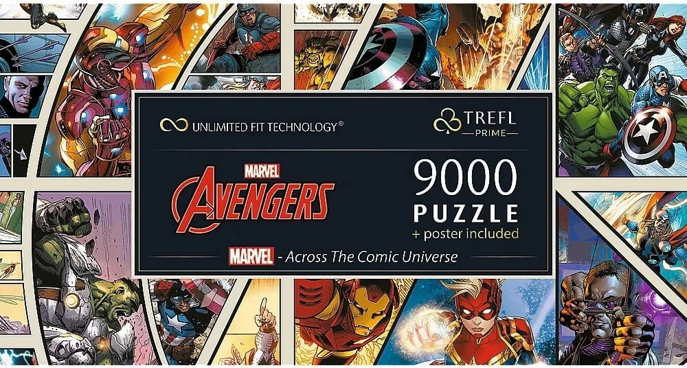 Puzzle Trefl Avengers 81022, 9000 pjesë, Marvel, me poster