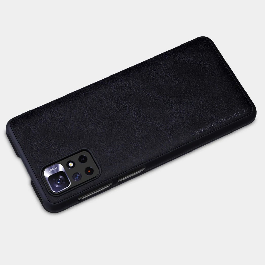 Mbështjellës Nillkin Qin Case për Xiaomi Redmi Note 11T 5G / Note 11S 5G / Note 11 5G (China) / Poco M4 Pro 5G, kafe Mbështjellës Nillkin Qin Case për Xiaomi Redmi Note 11T 5G / Note 11S 5G / Note 11 5G (China) / Poco M4 Pro 5G, kafe