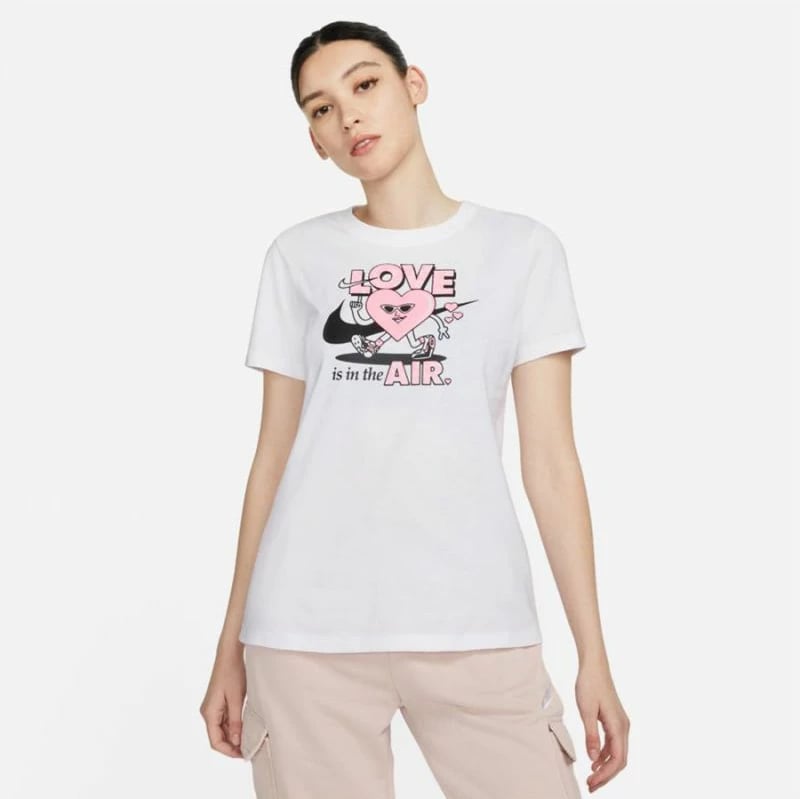 Maicë Nike Sportswear për femra, e bardhë