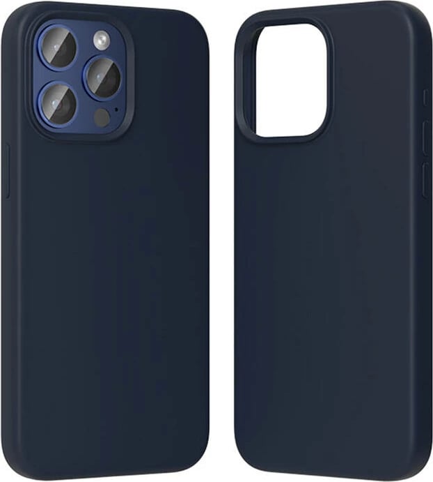 Mbështjellës Vention KUFL0-30 për iPhone 15 Pro, silikon, MagSafe, kaltër